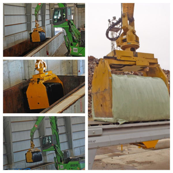 Bale Clamps With Excavator
